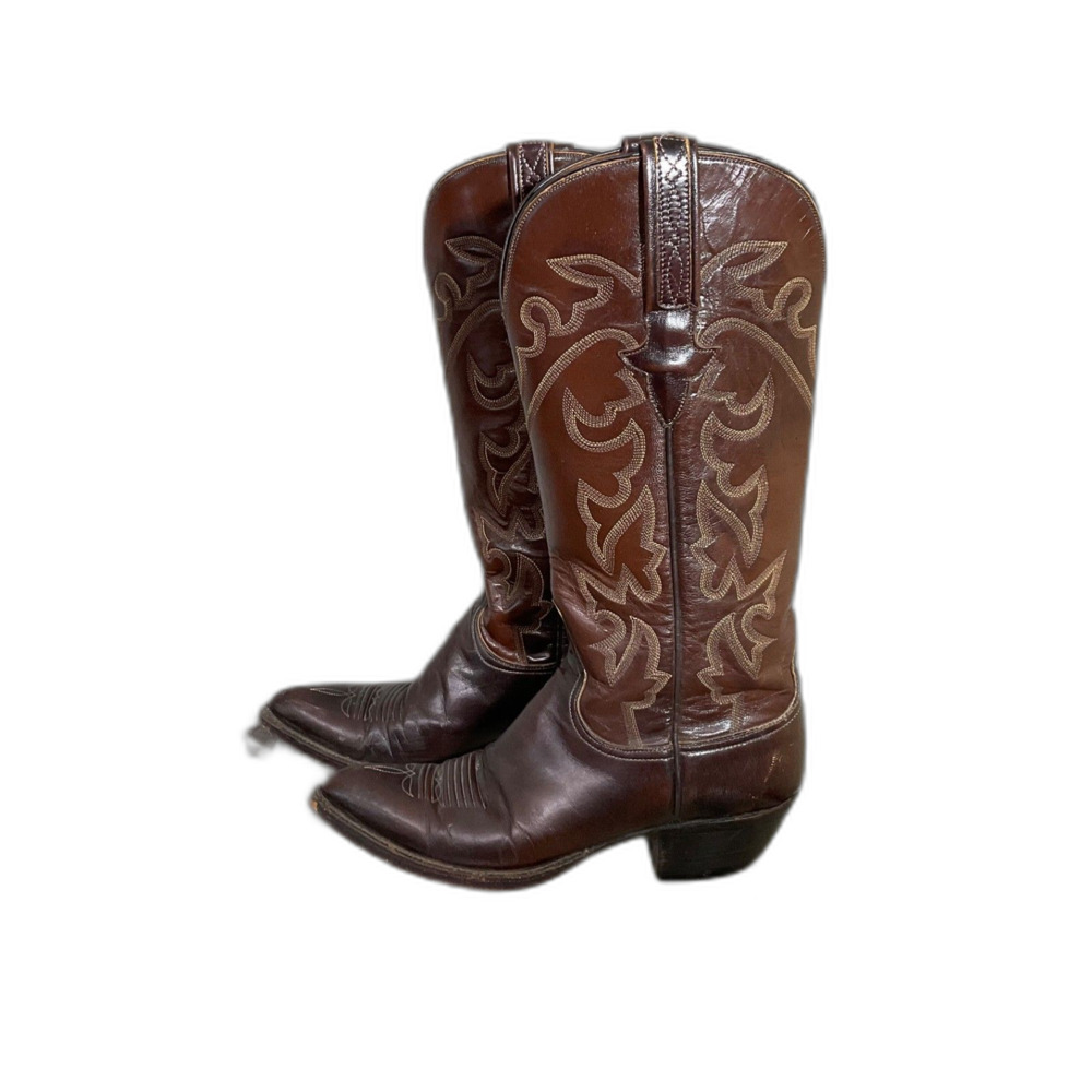 Lucchese Classic Women Size 6 Brown Western Cowboy Boots  Vintage Made in USA